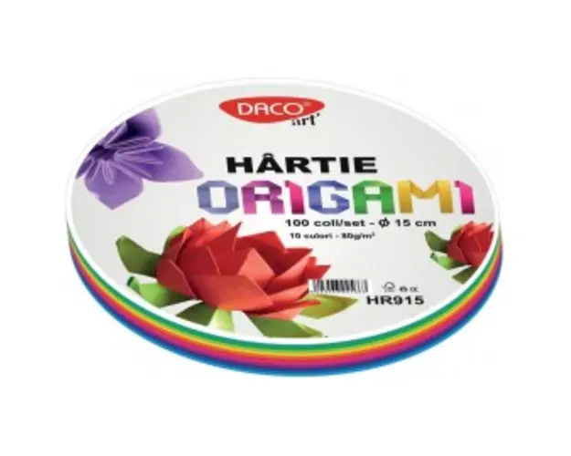 Hartie origami 15 cm rotunda