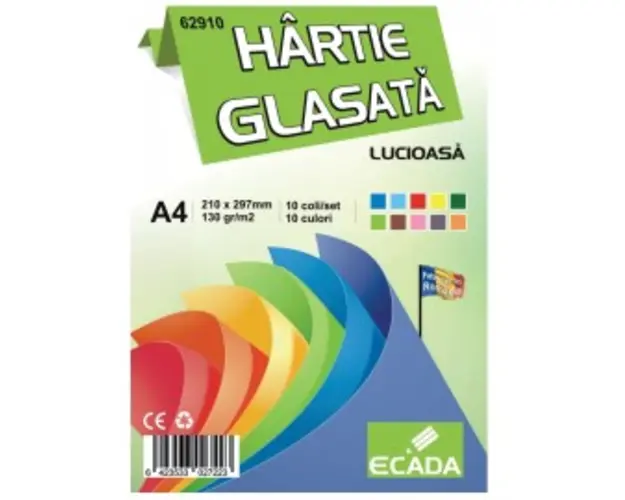 Hartie glasata 10 coli - Ecada