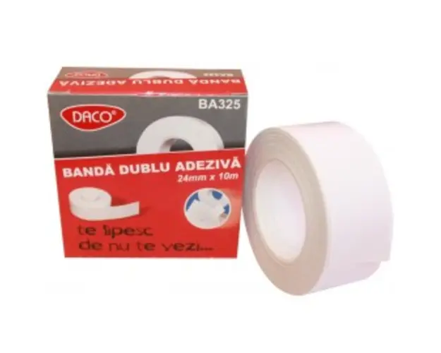 Banda adeziva dubla 24 x 10 Daco