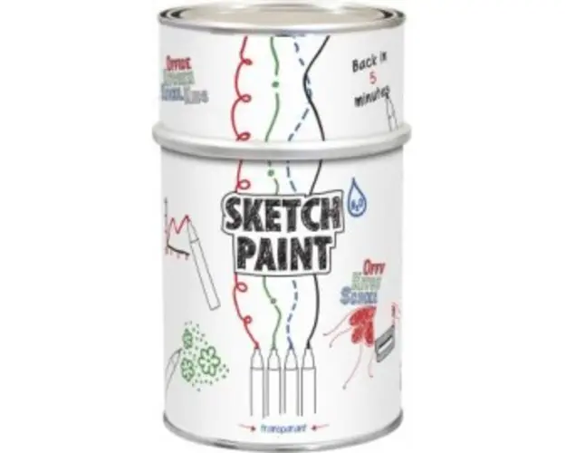 SketchPaint ALB 0.5L - Vopsea pentru scris pe pereti