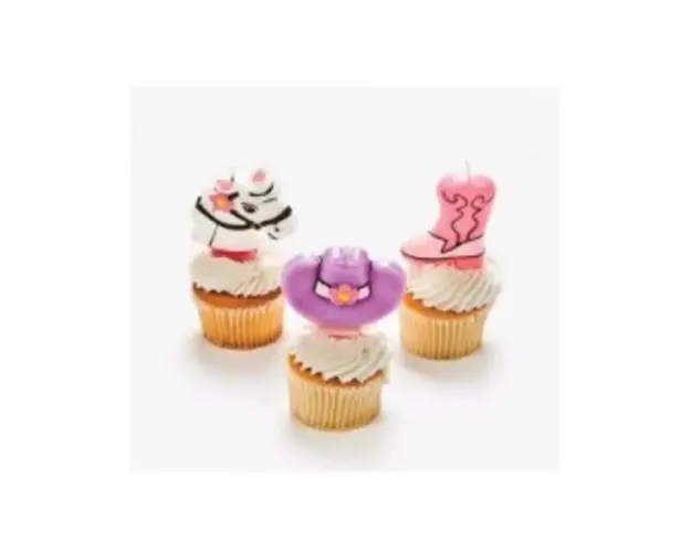 Lumanare cowgirl roz