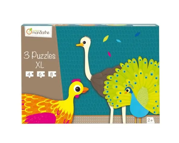 Puzzle XL Avenue Mandarine - Feathered creatures, 18 piese