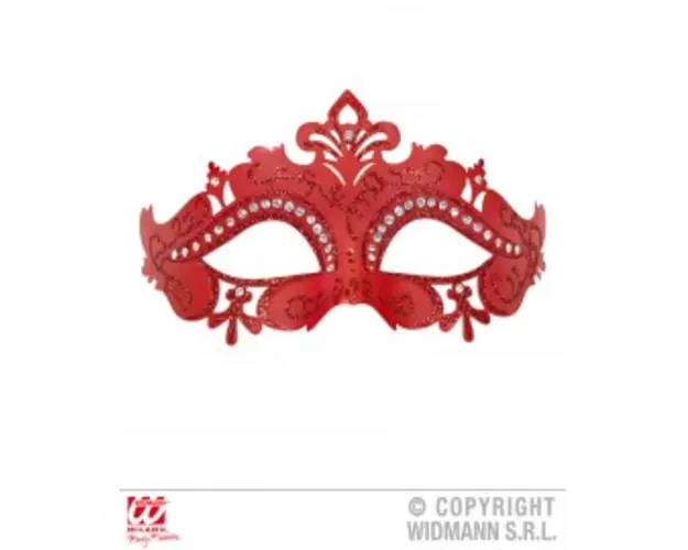 Masca venetiana rosie