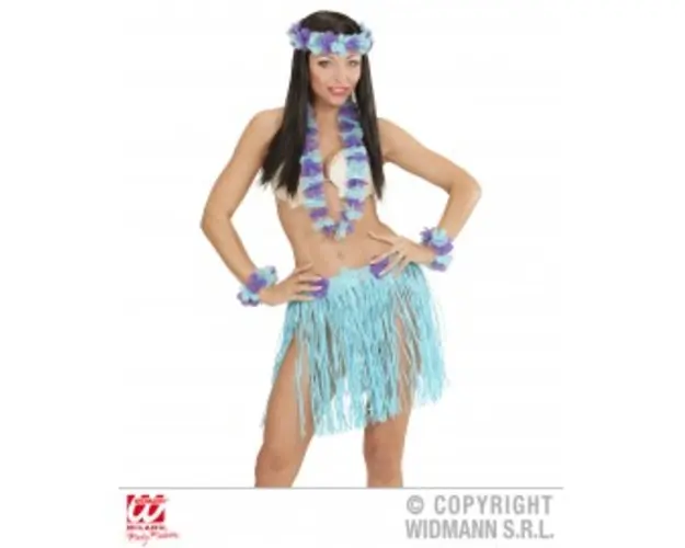Set hawaii albastru - marimea 140 cm