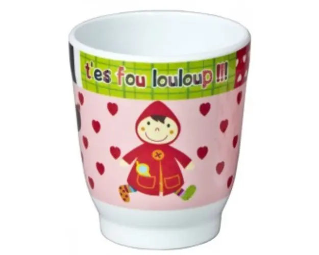 Pahar din melamina Scufita Rosie