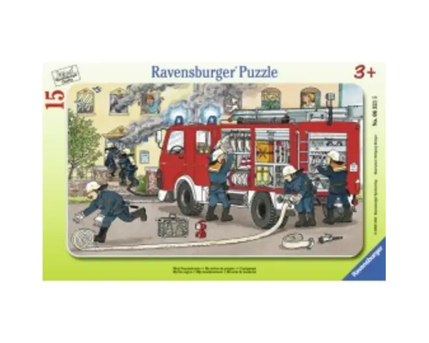Puzzle masina de pompieri 15 piese