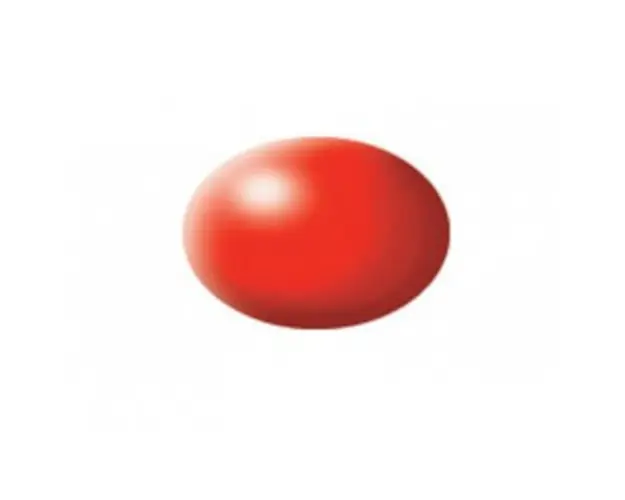 Aqua luminous red silk
