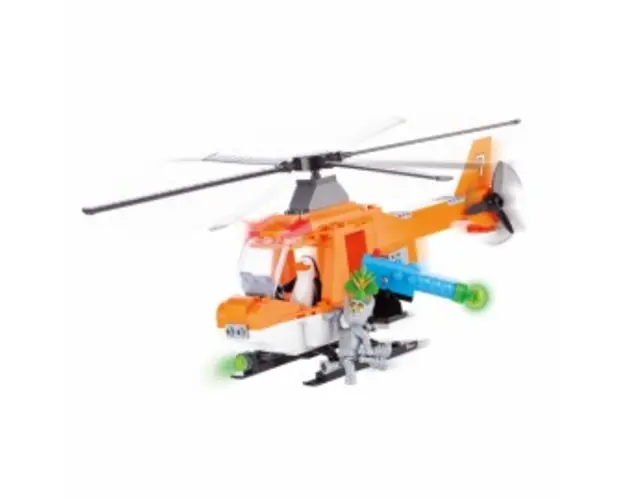Set de construit Elicopter cu dematerializator (Pinguinii din Madagascar) - Cobi