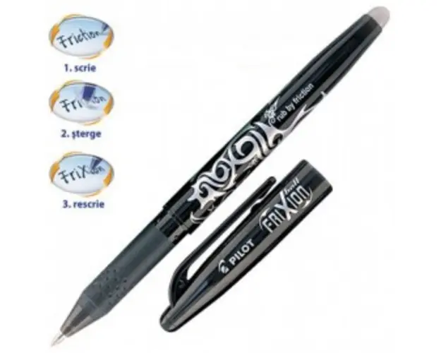 Pix Roller 0.7 Pilot Frixion cu radiera negru