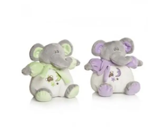 Plus Bebelusi Elefantel 15 cm cu zornaitoare (2 culori) - Artesavi
