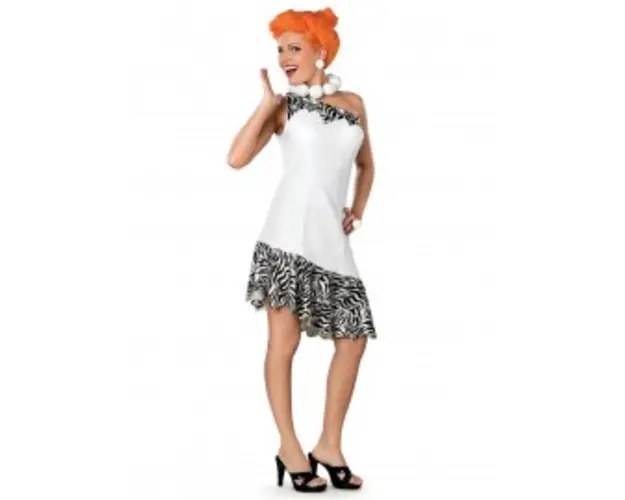 Costum the flinstones-wilma flinstone deluxe adult - marimea 158 cm