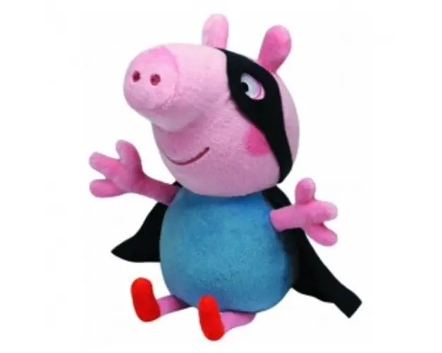Plus Peppa Pig - George Supereroul (28 cm) - Ty