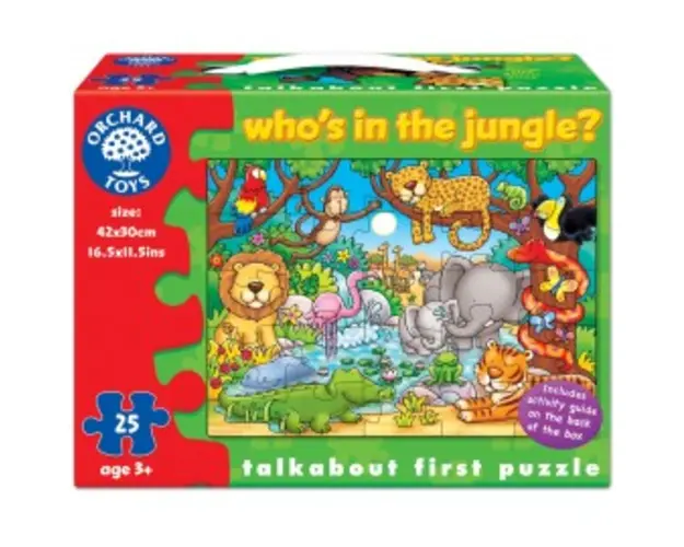 Puzzle cu activitati Cine este in jungla? WHO'S IN THE JUNGLE?