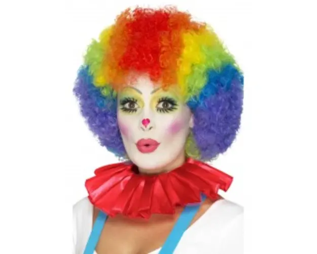 Peruca clown multicolora