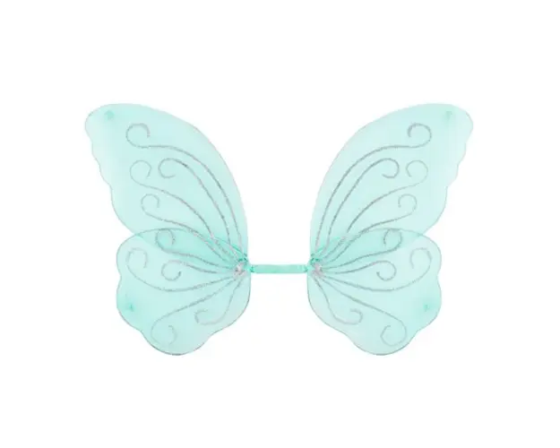 Aripi fluture albastre glitter