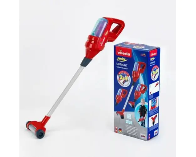 Aspirator de Jucarie Vertical Vileda cu sunete si duza curatare, Theo Klein 6793