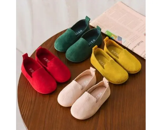 Balerini tip piele intoarsa (Culoare: Mustar, Marime: 23)