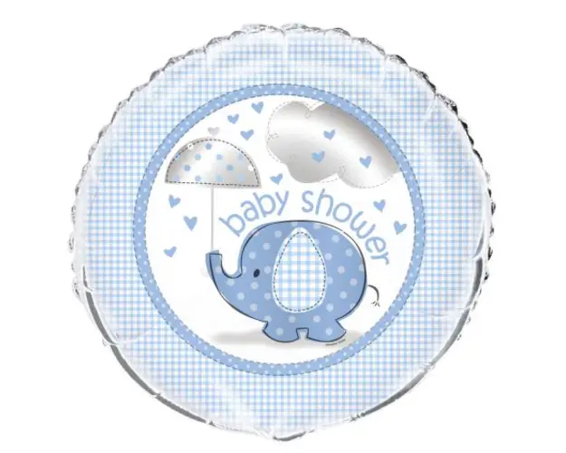 Balon folie baby shower baiat 45 cm