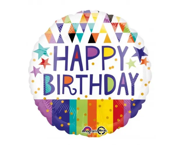 Balon Folie Happy Birthday 45 Cm