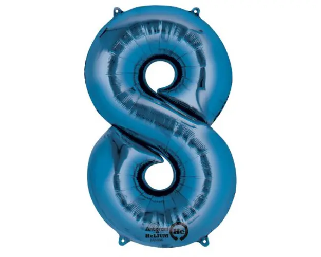 Balon super shape blue 8