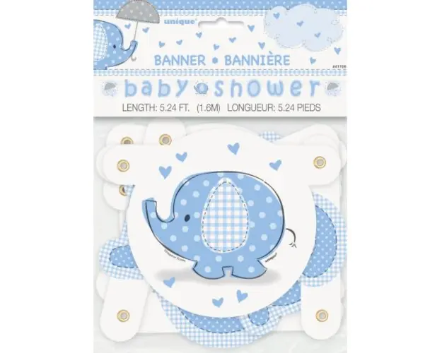 Banner baby shower baiat