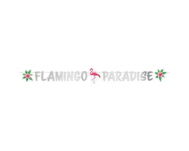 Banner flamingo paradise 135 cm