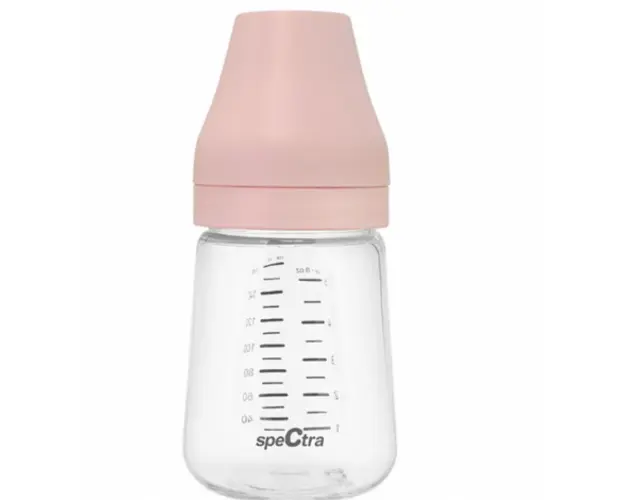 Biberon pa anticolici premium cu tetina s, roz (160 ml)