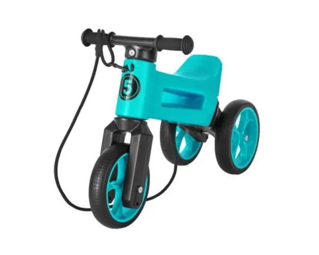 Bicicleta fara pedale Funny Wheels Rider SuperSport 2 in 1 Aqua Aqua