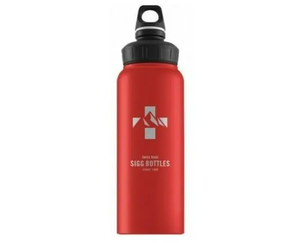 Bidon din aluminiu WMB Mountain Red Touch, 1l