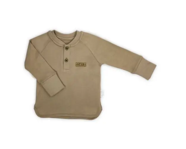 Bluza cu maneca lunga (182138) Nicol Star Maro Marimea 86