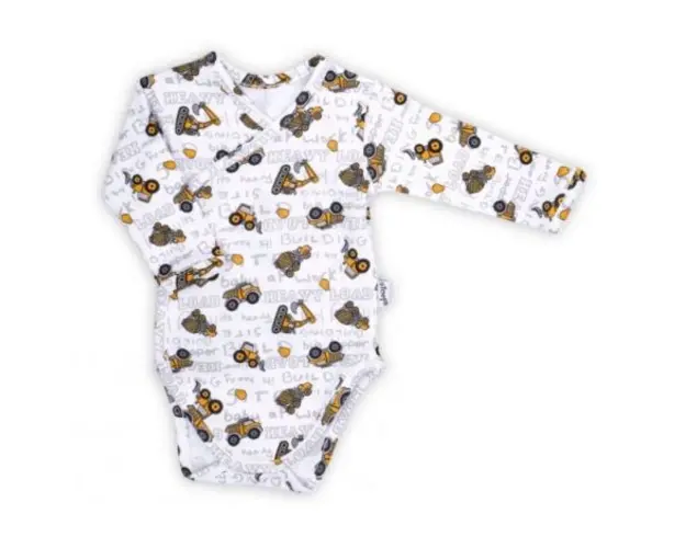 Body cu maneca lunga (181096) Colectia Big Trucks Alb Marimea 62