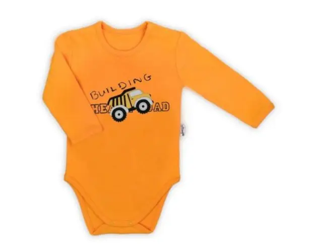 Body cu maneca lunga (181099) Colectia Big Trucks Galben Marimea 92