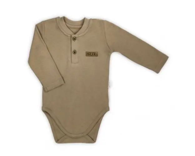 Body cu maneca lunga (182103) Nicol Star Maro Marimea 80