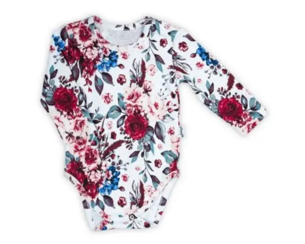 Body cu maneca lunga bumbac 100% (180097) Colectia Kate 2021 Marimea 98