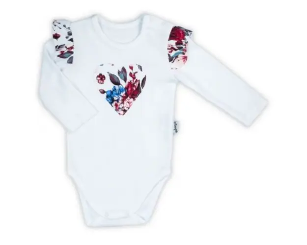 Body cu maneca lunga bumbac 100% (180099) Colectia Kate 2021 Marimea 80