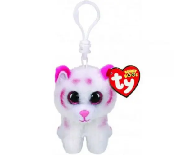 Breloc tigrul alb-roz TABOR (8.5 cm) - Ty