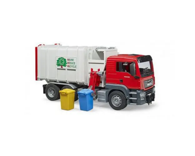 BRUDER - CAMION GUNOI MAN TGS CU INCARCARE LATERALA