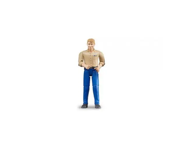 BRUDER - FIGURINA BARBAT CU PANTALONI ALBASTRI