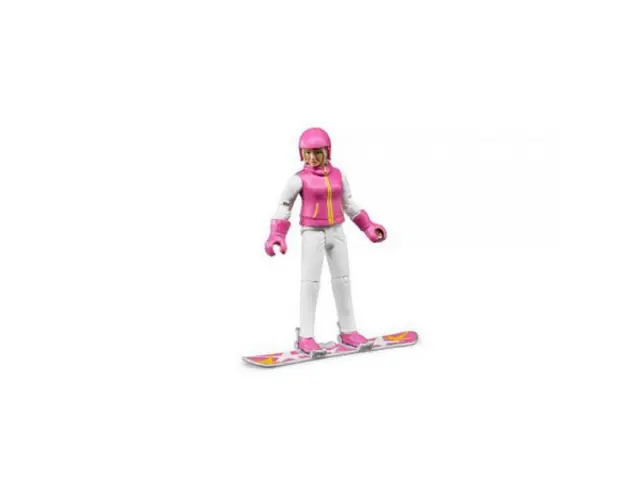 BRUDER - FIGURINA FEMEIE CU SNOWBOARD