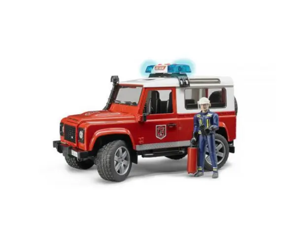BRUDER - MASINA DE POMPIERI LAND ROVER DEFENDER SI POMPIER