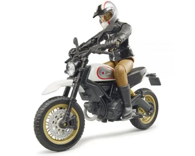 BRUDER - MOTOCICLETA SCRAMBLER DUCATI DESERT CU SOFER