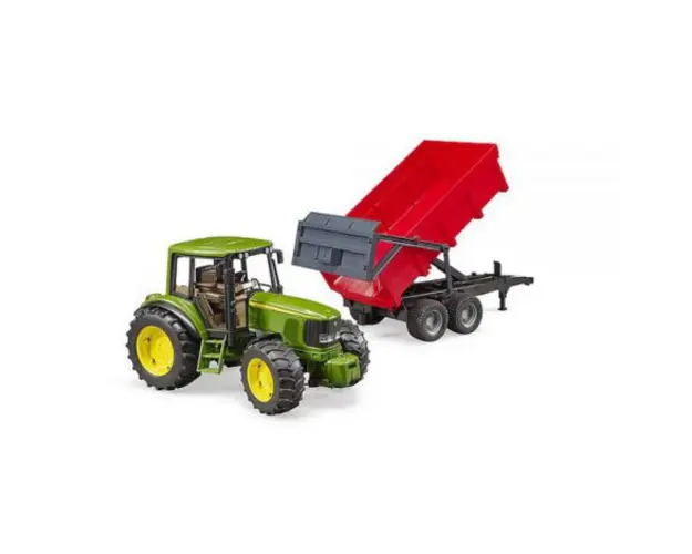 BRUDER - TRACTOR JOHN DEERE 6920 CU REMORCA BASCULABILA