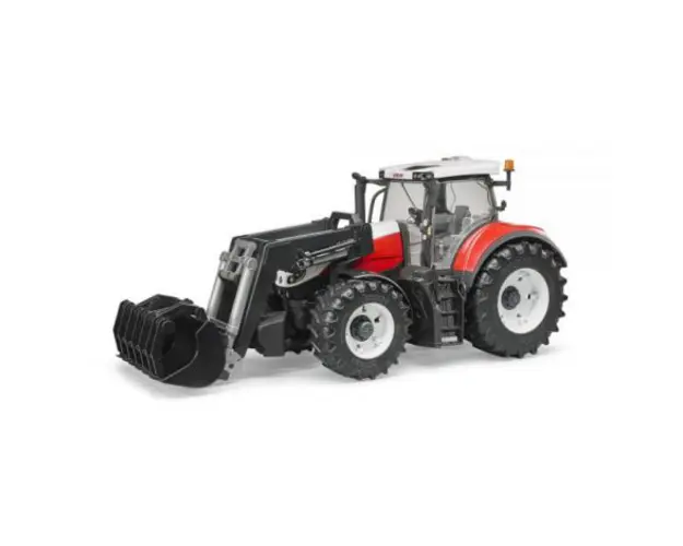 BRUDER - TRACTOR STEYR 6300 TERRUS CVT CU INCARCATOR FRONTAL
