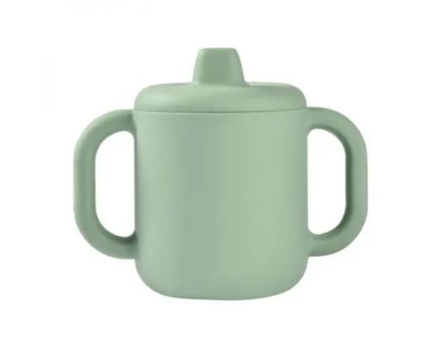 Cana de antrenament silicon Beaba Sage Green