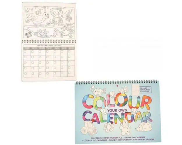 Carte de colorat - calendarul meu