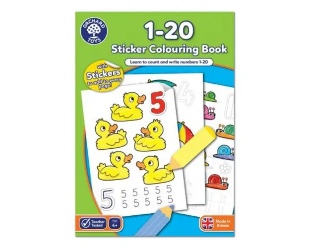 Carte de colorat cu activitati in limba engleza si abtibilduri 1 - 20