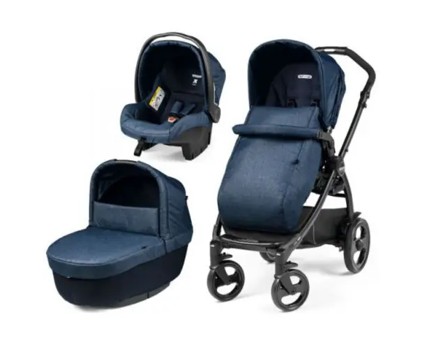 Carucior 3 in 1 Peg Perego Book 51 Titania Primoviaggio SL, 0-22 kg, Futura Indigo, Bleumarin