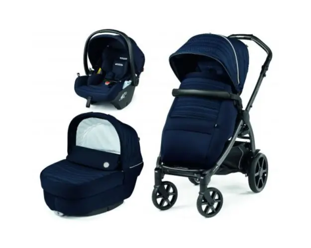 Carucior 3 in 1 Peg Perego Book, Lounge, 0 - 22 kg, Eclipse, Bleumarin