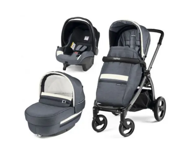 Carucior 3 In 1, Peg Perego, Book Plus S, Titania, Luxe Mirage
