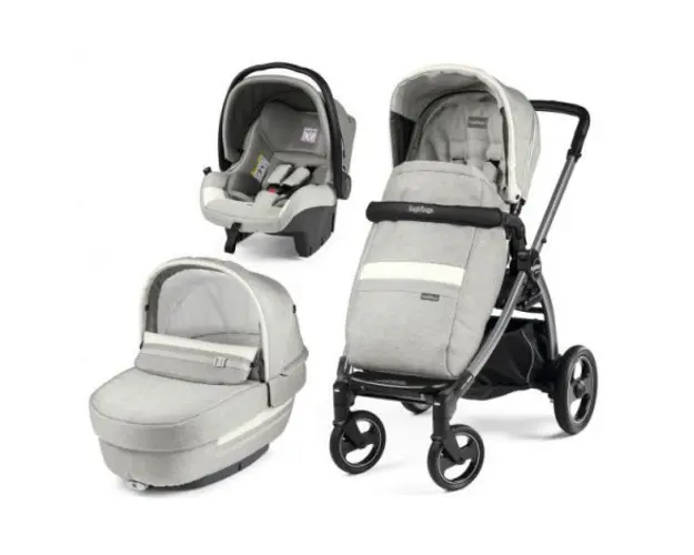 Carucior 3 In 1, Peg Perego, Book Plus S, Titania, Luxe Pure